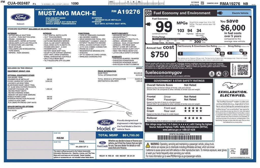 ford mustang mach-e 2024 3FMTK1SU9RMA19276 image ford mustang mach-e 2024 3FMTK1SU9RMA19276 image